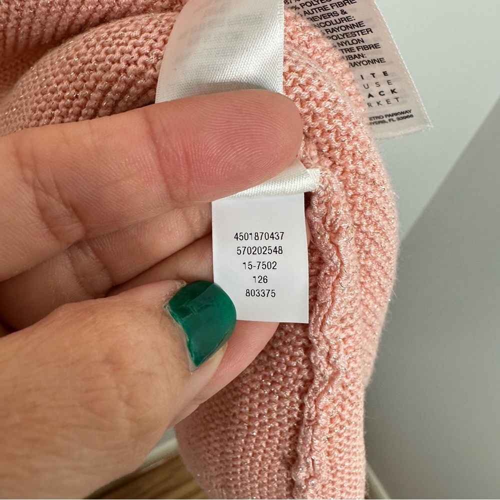 NEW White House Black Market Sweater Tank Tunic in Peach Smoothie Pink - Picture 7 of 8